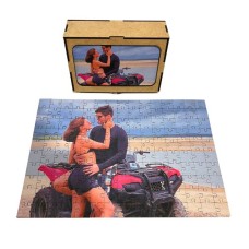 Quebra-cabeça Personalizado com Foto e Caixa de MDF – 150 peças
